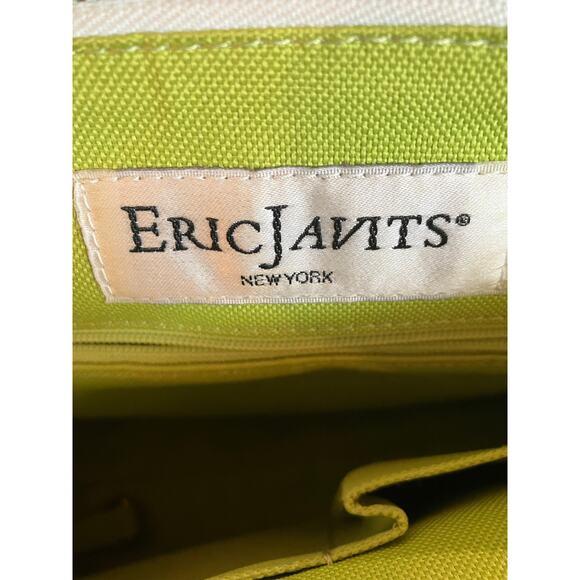 ERIC JAVITS Tote Bag Powder Blue Lime Green SPRING SUMMER PASTEL BOW - Picture 6 of 9